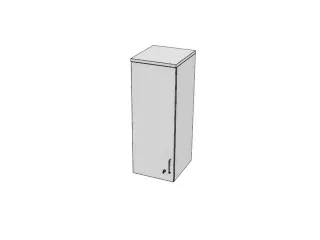 opzetkast v. kast met openslaande deuren Bl-wit 1070x400x445mm - 2