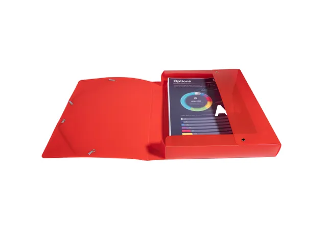 Klasseerdoos IDERAMA PP rug 40mm rood