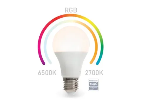 Smart Wifi Rgb-Lamp - Koudwit & Warmwit - E27 - A60