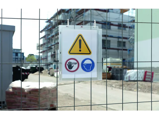 DURABLE waterbestendige infohoes A4 met kabelbinders