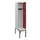 locker met bank,HxBxD 2120x400x815mm,1vak,vak B 400mm,draaigrendel