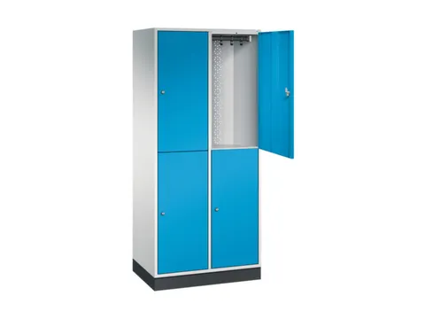 grootvolume garderobekast,RAL 7035/RAL 5012,HxBxD 1950x820x500mm