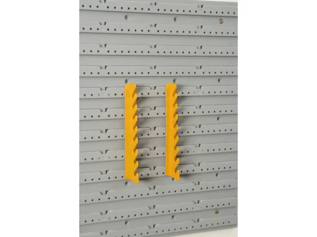 haak,v. perfoplaat,HxBxD 210x173x25mm,geel,PP