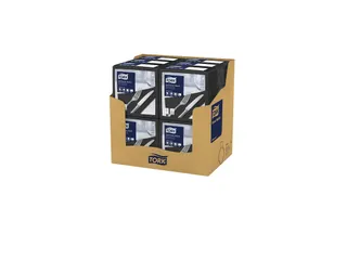Tork 477675 Dinnerservet 39x39cm 3-laags 1/8 vouw 12x100st Zwart - 2
