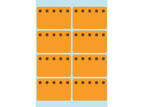 Etiket Herma 3774 26x40mm Diepvries Oranje 48 stuks