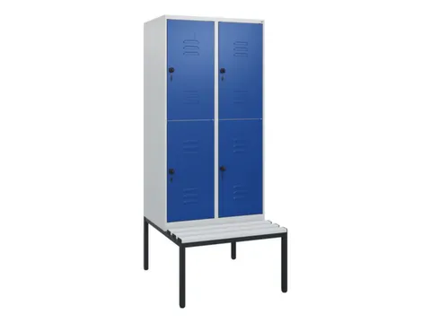 Dubbeldekse dekenkist,HxBxD 1950x800x815mm,2x2vak.,vak B 400mm