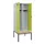 locker met bank,voor scheiding van kleding,HxBxD 2120x800x815mm,2vak