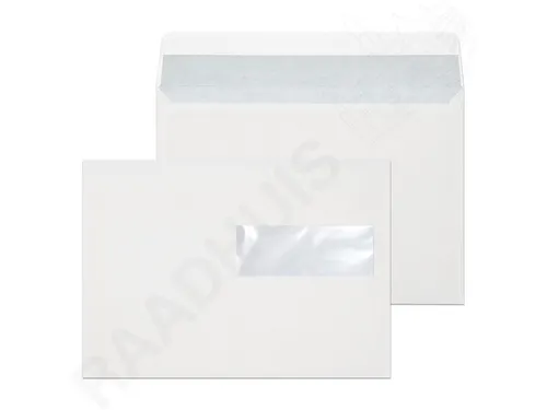 Dienstenvelop Venster Rechts Raadhuis 156x220mm Ea 5 Wit Gegomd