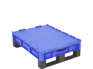 Euronorm Stapelkrat Pp 138x800x600mm 38l Dubbele Bodem M. Sledepoten - 2