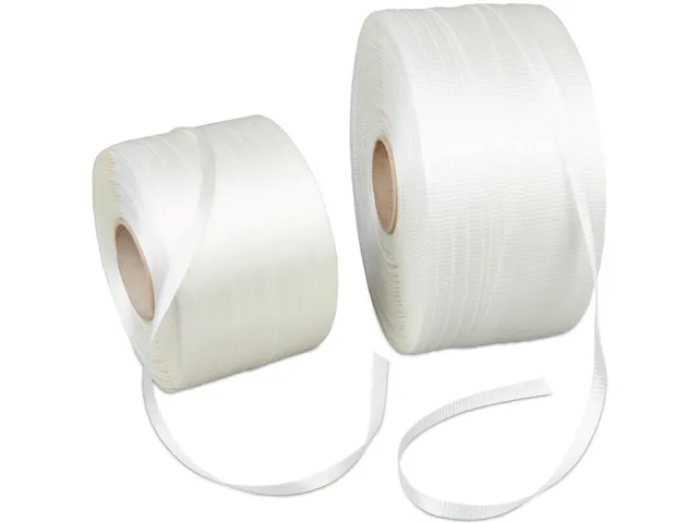 Omsnoeringsband Textiel 16.0x0.80mmx850mtr Wit