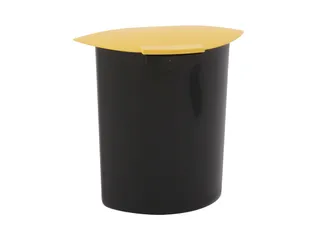 Inzet 6 Liter Met Deksel Zwart Geel - 1