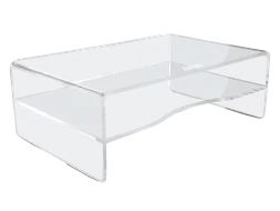 Acryl Monitorverhoger Met Brievenbak 120mm