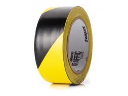 tape,standaardkleur,PVC,geel/zwart,band LxB 33mx75mm