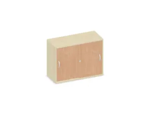 Schuifdeurkast 770x1000x430mm Romp Esdoorn Decor Front Beuken - 1