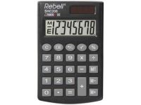 Calculator Rebell-SHC208-BX zwart pocket
