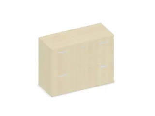 hangmappenkast 770x1000x430mm 2hangmappenframes Esdoorn - 1