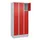 lockerkast,HxBxD 1950x900x500mm,3x4vakken,vak B 300mm,cil.-slot,sokkel