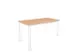 In hoogte verstelbaar bureau,HxBxD 720-840x1200x600mm,NE-esdoorn