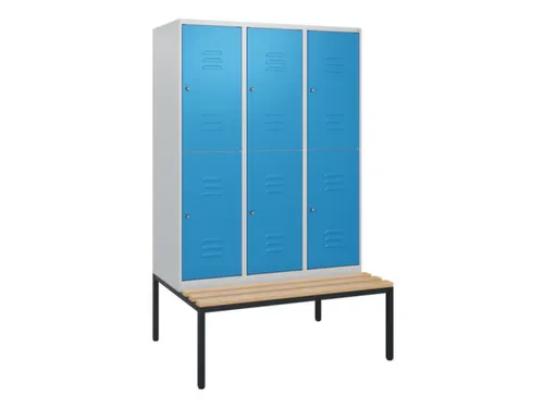 Dubbeldekse dekenkist,HxBxD 1950x1200x815mm,3x2vak.,vak B 400mm