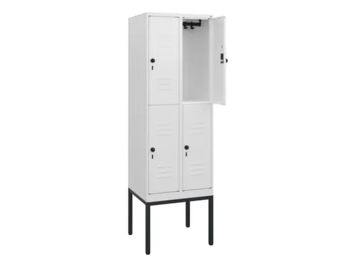 dubbeldekse locker,HxBxD 1950x600x500mm,2x2vak.,vak B 300mm