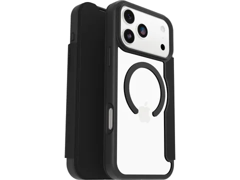 OtterBox React Folio MagSafe iPhone 17 Pro Max hoesje zwart