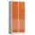 Lockerkast 1800x800x500mm 2x4 vakken cilinderslot, sokkel, RAL3000