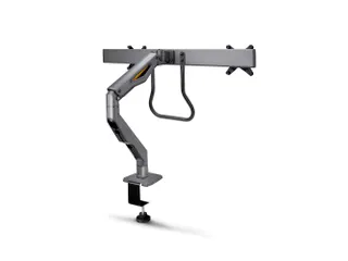 Desk Mount Dual Monitor Arm Tot 27 Inch Crossbar - 2