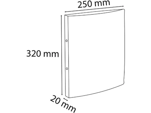 ringmap Chromaline A4 2 ringen van 15 cm assorti