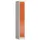 Dubbeldekse garderobekast 1800x310x500mm 2vak B300mm RAL7035 RAL3000