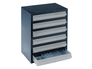 Transparante magazijnbak,HxBxD 440x360x250mm,6lade(s) - 2