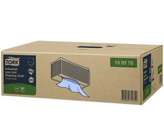 Tork 190578 Industrial Low-lint Gevouwen Reinigingsdoek Blauw W4 - 3