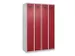 locker voor scheiding van kleding,HxBxD 1850x1200x500mm,4vak