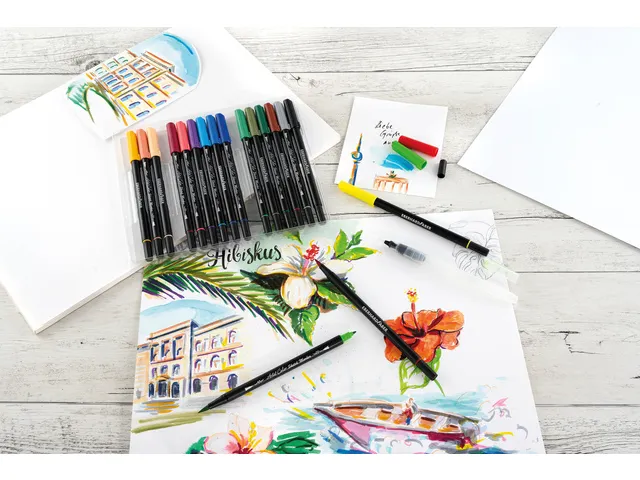 Sketch marker Eberhard Faber 18 stuks assorti kleuren
