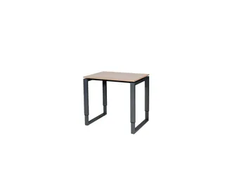 Domino Plus Bureau Hoogte Verstelbaar 800x600mm Hav/Kers 25mm Zwart - 1