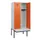 locker met bank,HxBxD 1950x800x815mm,2vak,vak B 400mm,cilinderslot