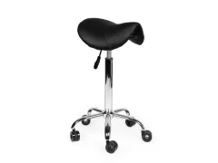 Zadelkruk Kapperskruk Zwart Hoge Gasveer Zonder Rugleuning