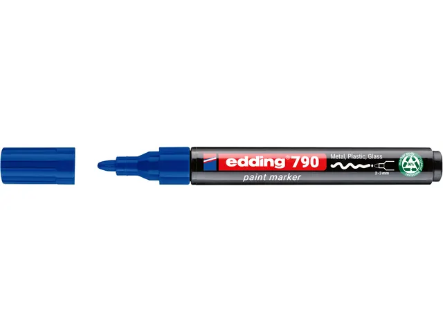 Paintmarker edding 790 op alcoholbasis 2-3mm blauw