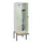 locker met bank,HxBxD 2120x600x815mm,2vak,vak B 300mm,draaigrendel