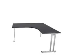 bureau in vrije vorm,HxBxD 740x1600x1600mm,vrije vorm,CC-zwart