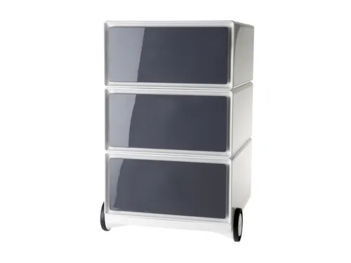 mobiel ladeblok,HxBxD 642x390x436mm,3lade(n),romp wit,front antraciet