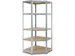 Rek Strong Hoek 176x75x40x50cm 5 Legborden Gegalvaniseerd