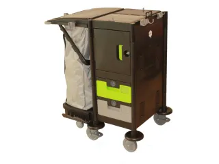 reinigingswagen,HxBxD 1040x670x905mm,frame PP,4wielen - 3