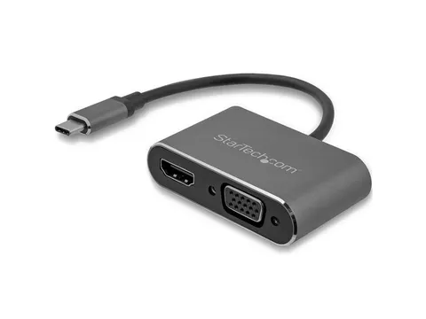 Usb-c Naar Vga En Hdmi Adapter 2-in-1 4k 30hz