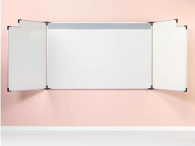 Projectiebord Extraflat Vijfvlaks 128x201cm 16:10 mat wit finger touch