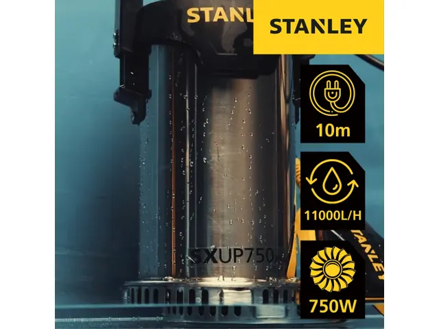 Stanley Dompelpomp Roestvrij Staal Helder Water 750W