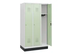 schoollocker,HxBxD 1630x900x500mm,3vak,vak B 300mm,cil.-slot,sokkel