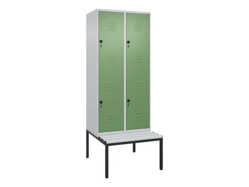 Dubbeldekse dekenkist,HxBxD 2120x800x815mm,2x2vak.,vak B 400mm