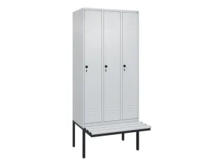 locker voor scheiding van kleding,HxBxD 2120x900x815mm,3vak - 1