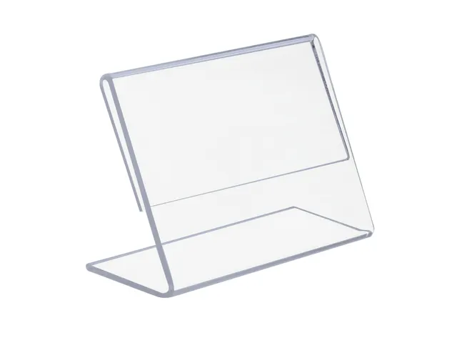 Kaarthouder Europel L-standaard A7 liggend acryl