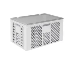 Euronorm-stapelbak,m. isoleerbox,HxLxB 320x600x400mm,63/35l,HDPE,wit